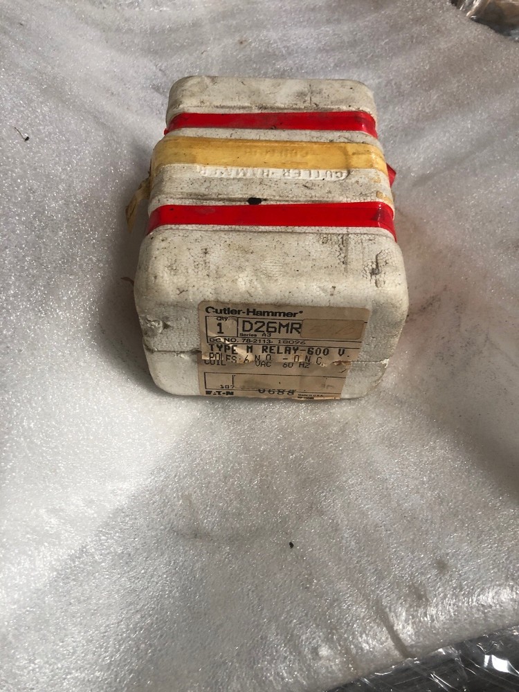 CUTLER HAMMER TYPE M D26MR RELAY-600V