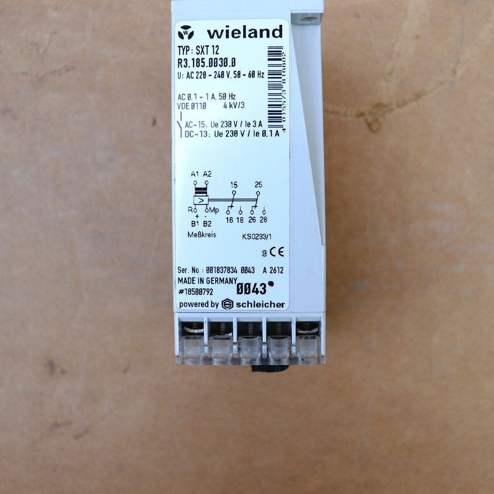 WIELAND SXT12 CURRENT MONITORING RELAY