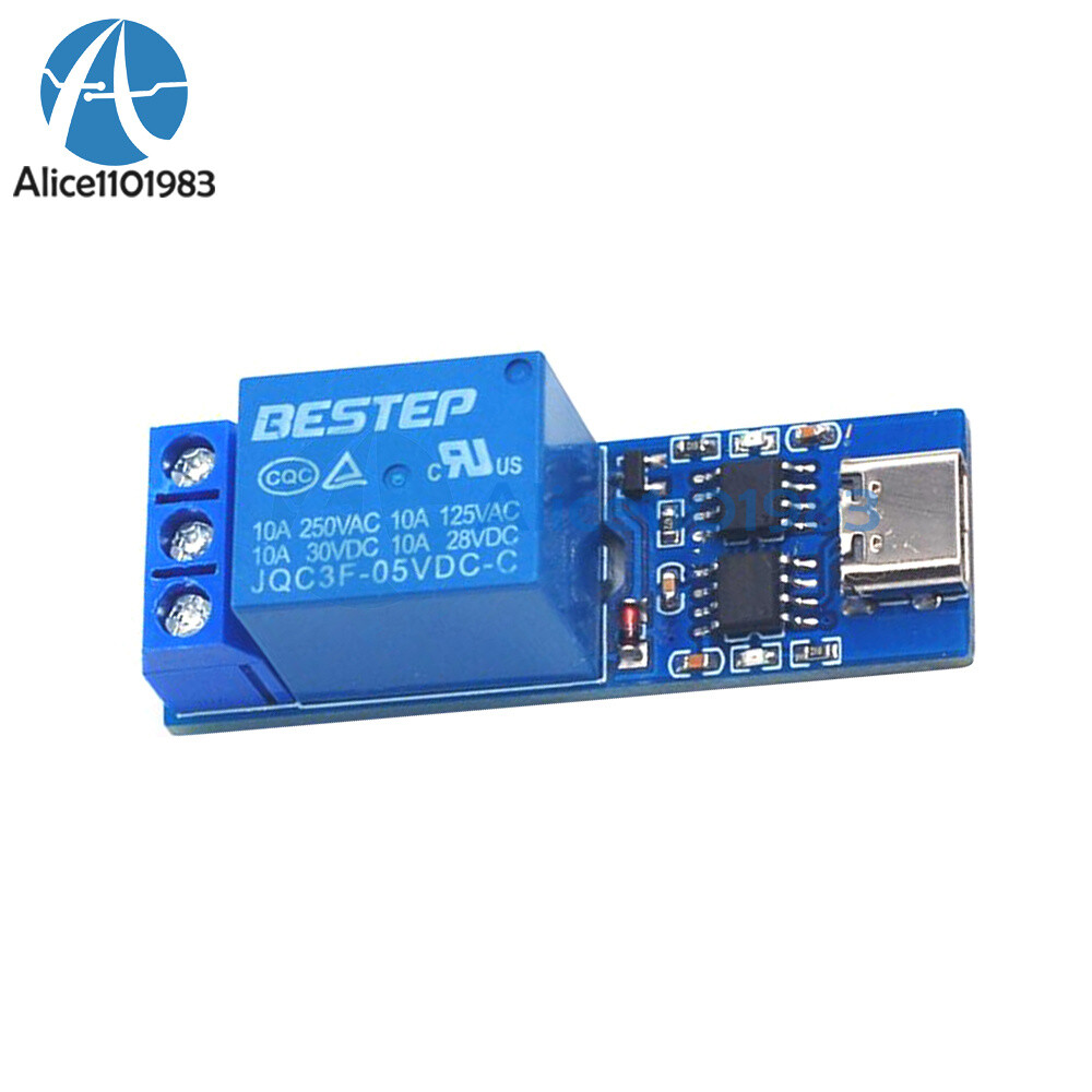 CH340 LCUS-1 TYPE-C Intelligent Control Switch Serial Port Relay Module