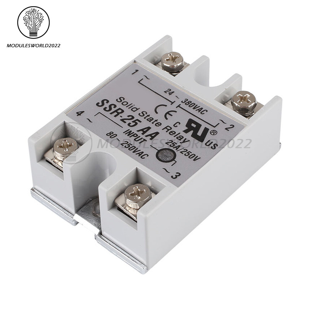 SSR-25AA AC-AC 25A 80-250VAC 24-380VAC FOTEK Soild State Relay