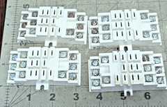 (4) 11 Pin Relay Socket Base 10A /250V 15A/125V CURTIS CUS12 MILITARY ISSUE[OF12