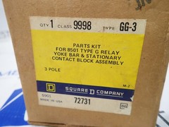 Square D 9998 GG-3 Relay Kit for 8501 Type G Relay Yoke Bar, Contact block