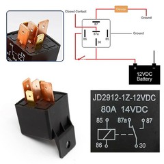 2pcs 5-Pin JD2912-1Z-12VDC 80A 14VDC SPDT Truck Boat Car Relay 12V Switch