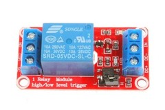 1 Channel RelayModule Isolated Optocoupler 5V 12V 24V High Low Level Size: 5V