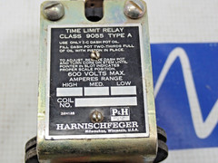 HARNISCHFEGER Time Limit Relay 9055 Type A 600Volt Use only I-C Dash pot oil