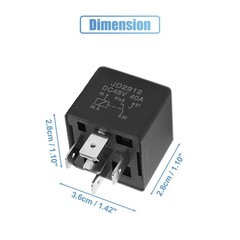 4pcs JD2912 5 Pin DC 48V 40A Universal Car Vehicle Motor Fuse Relay Switch Power