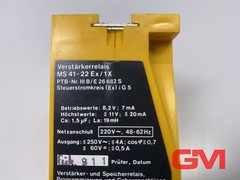 Turck Amplifier Relay MS 41-22 Ex/1X Relay 220VAC Multisafe