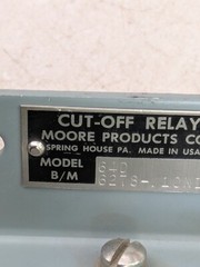 MOORE PRODUCTS CO 64D CUT-OFF RELAY 6278-110 NI