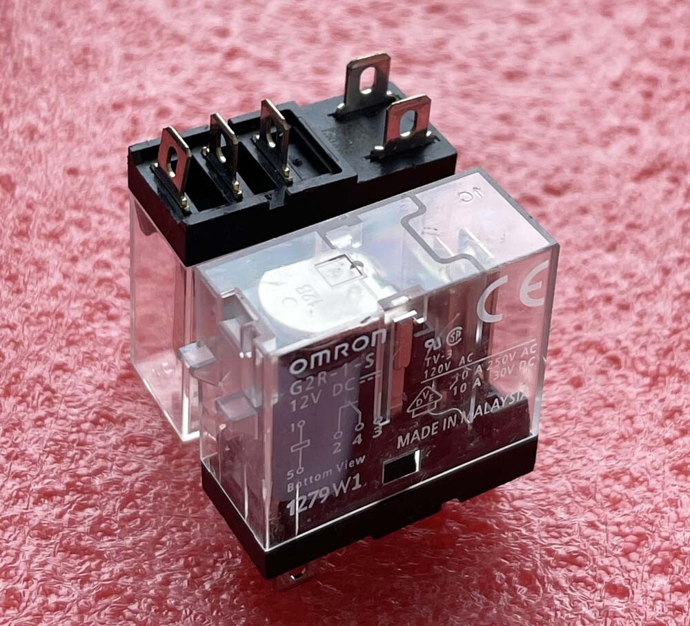 1pcs G2R-1-S 12VDC G2R-1-S DC12V Omron Power Relay 10A 250VAC 5Pins