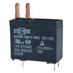 302WP-1AH-C M02 12VDC 20A 4Pins Water Heater Microwave Relay