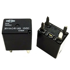 2Pcs Songchuan 301-1A-C-R1-U03 12VDC Power Relay 4Pins