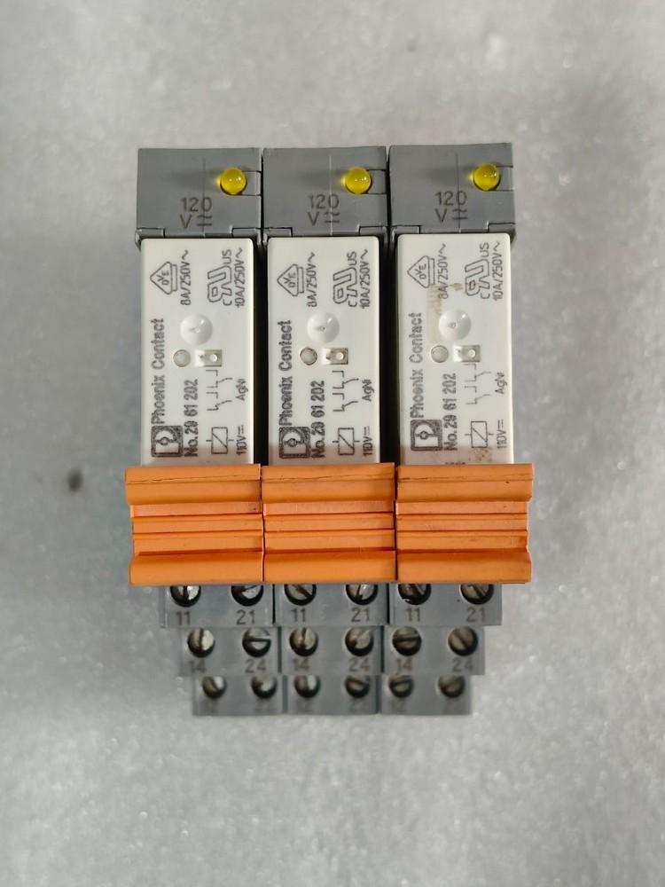 PHOENIX CONTACT 2961202 PLC-BSC-120V PACK OF 3 PCS FREE FAST SHIPPING