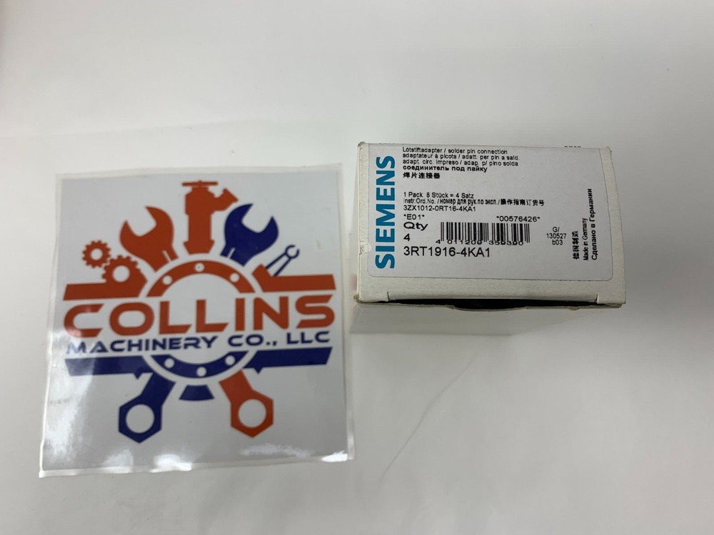 Siemens 3RT1916-4KA1 Solder Pin Adapter for Contactors 4-Sets of 2 Adapters