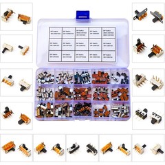 Kidisoii Slide Switch Assorted Kit, Mini Micro PCB Panel Slide Switch 2Pin 3P…