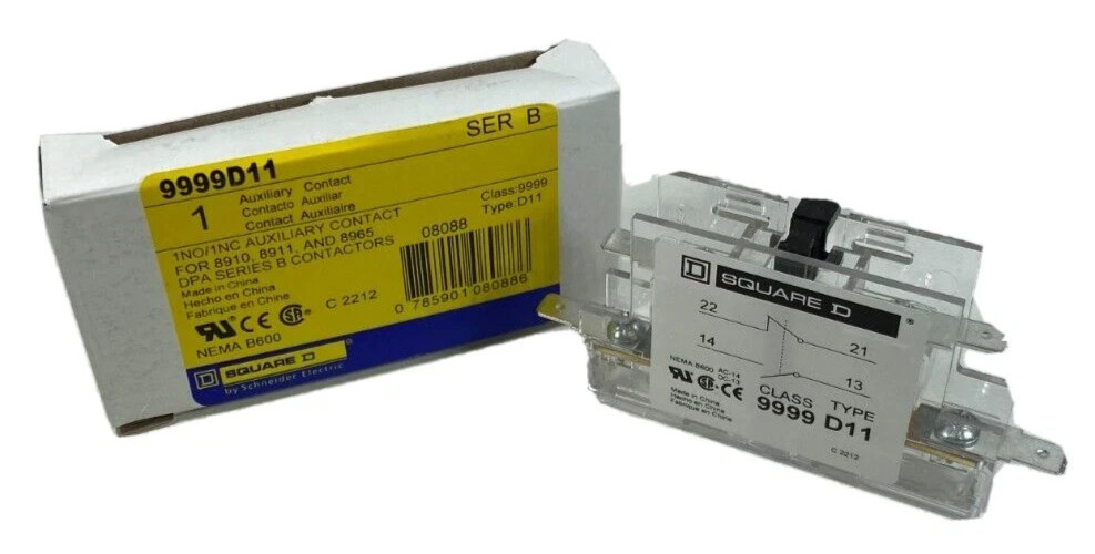 NEW SQUARE D DEFINITE PURPOSE AUXILIARY CONTACT NO & NC 9999D11