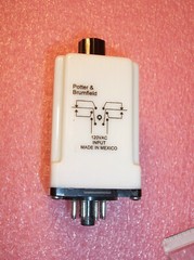 QTY (1) CB-1001B-70 POTTER & BRUMFIELD TIME DELAY RELAY 8 PIN PLUG-IN USED