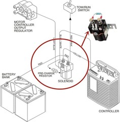 Golf Cart 48V 4 Terminal Solenoid Coil for Club Car DS Precedent Electric