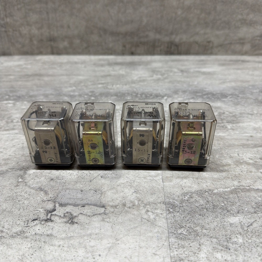 Lot Of 4 Potter & Brumfield AMF KUP11D15 General Purpose Relay, 12VDC Coil