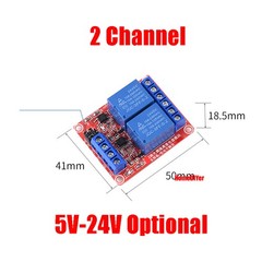 3/3.3/5/12/24V Relay Module With Optocoupler 1/2/4/8 Channel Electronic Moulding