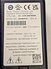 Basler Electric ES-47N 3AB1N0N0 Phase Balance Relay 120V