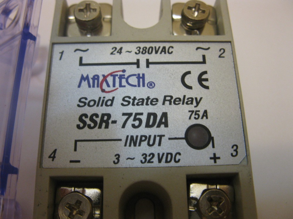 NEW MAXTECH SSR 75A INPUT 3-32VDC OUT 24-380VAC SOLID STATE RELAY 75A