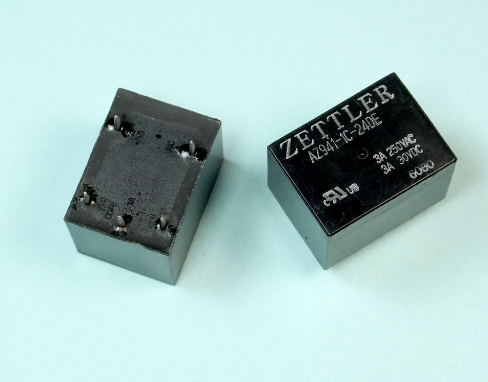 2pcs American Zettler 24vdc SPDT AZ941-1C-24DE, 3A 250VAC