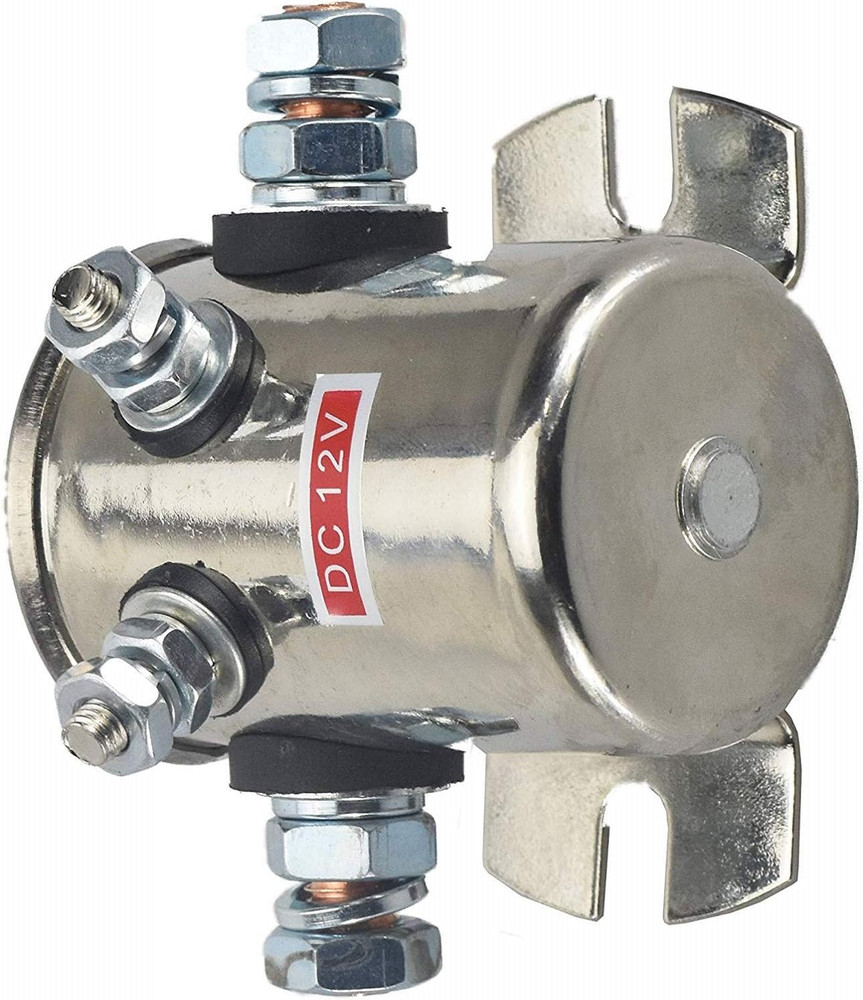 Max 300A Continuous Duty Solenoid Relay Nickel-Plating for Winch, Golf Carts, Ma