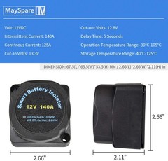 12V 140Amp Voltage Sensitive Relay for Optimal Dual Battery Management