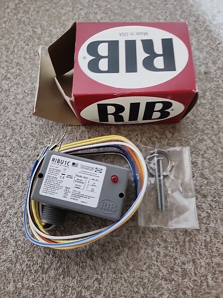 NEW RIB Functional Devices RIBU1C Enclosed Pilot Relay 10 Amp SPDT 10-30 VAC LED