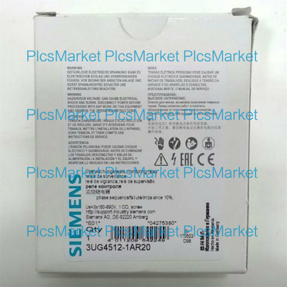 New in box Siemens Relays 3UG4512-1AR20 3UG4 512-1AR20 One year warranty
