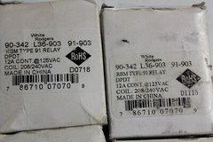 WHITE-RODGERS Heavy-Duty General Purpose Relay LOT 6pcs 90-342 90-340 90-370