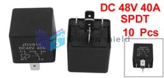 10Pcs JD2912 5 Pins SPDT Vehicle Car Security Power Relay DC 48V Coil 40A✦Kd