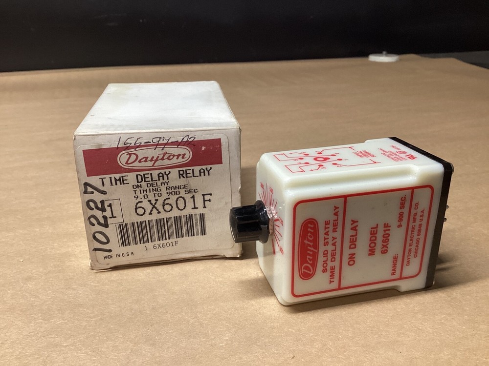 DAYTON 6X601F U 10A 240V TIME DELAY RELAY #106L141*CO