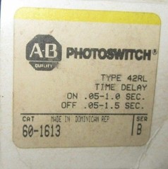 NIB Allen-Bradley 60-1613 Ser B Photoswitch Time Delay Board 1 YEAR WARRANTY