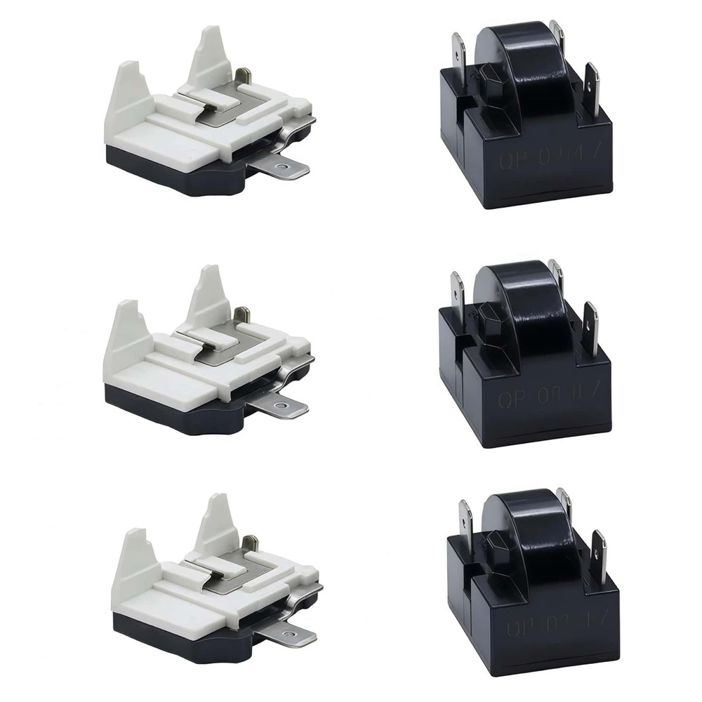 3-Pin PTC Starter Relay Kit QP2-4R7 4.7 Ohm 3 Pin PTC Start Relay Overload