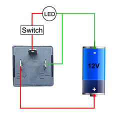 Gebildet 2 Pieces 12V 3 Pin Electronic LED Flasher Relay 0.1W-150W C/M Motorcycl