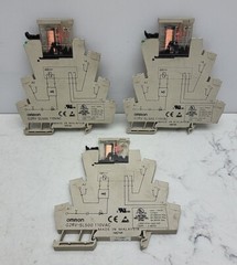 3 Pack Omron G2RV-SL500 Slim Socket G2RV-1-S 48V DC Slim Relay *USED