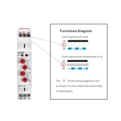 GEYA Asymmetric Cycle ON/OFF Timer Relay Switch 16A AC/DC12-240V Cycle US Stock