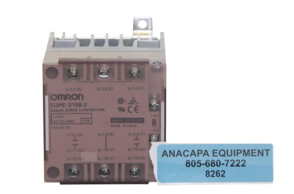 Omron G3PE-215B-2 Solid State Contactor, DC12-24V, AC100-240V (8262)W