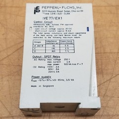 Pepperl+Fuchs WE77/EX1 Isolated Switch Amplifier, Safety Relay, 01666S, 120VAC