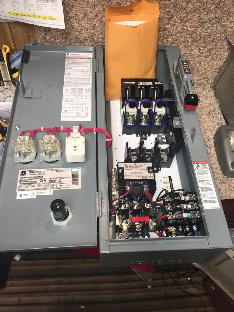 SQUARE D 8538SBG13V81AFF4P1TX11 NEMA Fusible Combination Starter 600V Max. 1YDU6