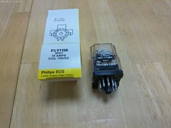 RLY1155 ECG RELAY =NTE R02-14D10-110 3PDT 10A 110VDC COIL,NOS