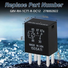 2PCS Main Harness 30Amp Relays 5Pins 12V Compatible with 2008+ Sea-Doo GTI GTR G