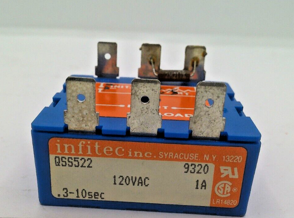 INFITEC QSS522 9320 .3-10SEC 120VAC 1A T3 BAXTER 01-1000V6-156
