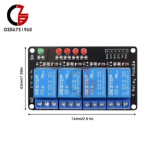 10pcs 4Channel 3V 3.3V Relay Module for Arduino Raspberry PIC AVR DSP ARM MSP430