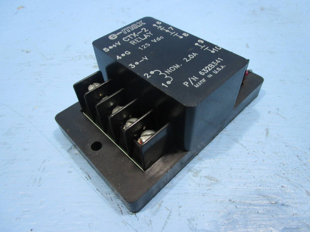 E-Max CTX-2 Relay Part No. 632B341 2A 125 VDC Contact Output Time Extension EMAX