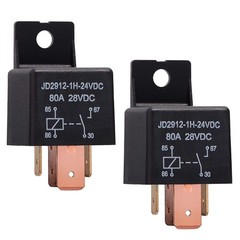 4-Pin Car Relay 24V 80A Relay On/Off Normally Open Car Truck Boat SPST Relays…