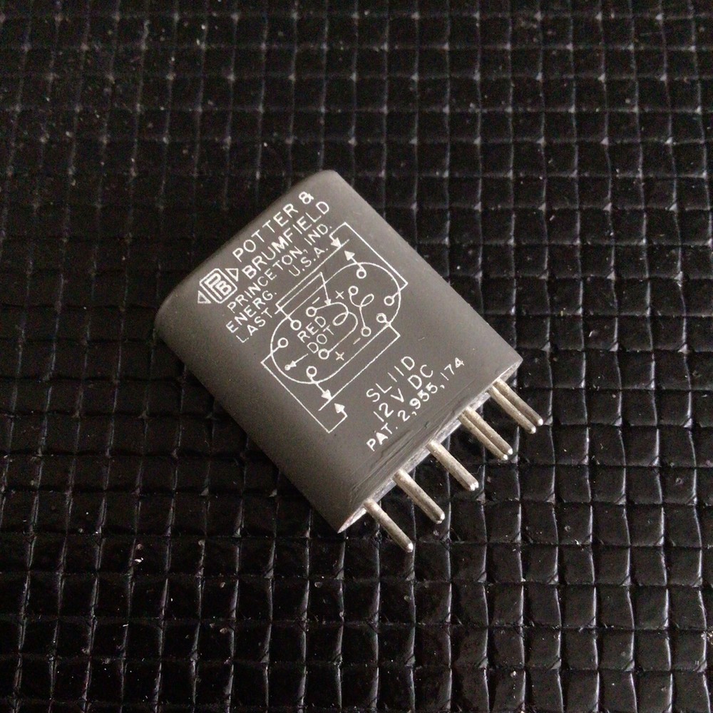 Potter & Brumfield 2A Magnetic Latching Relay SL11D 12V Hermetically Sealed USA