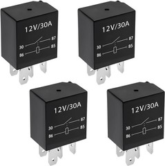 4 PCS 30A , 5 Pin 12 V Multi-Purpose Relays, Waterproof Heavy Duty Auto Relay…