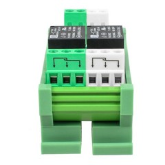 Relay Board Module 2 Channel 1 SPDT DIN Rail Mount 24V DC/AC FYT732CD24